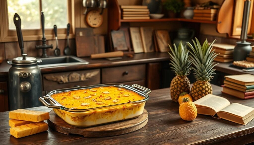 pineapple casserole history