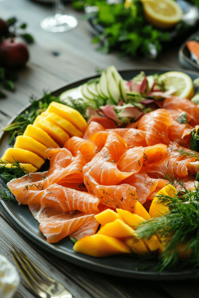 What does smoked salmon go best with?