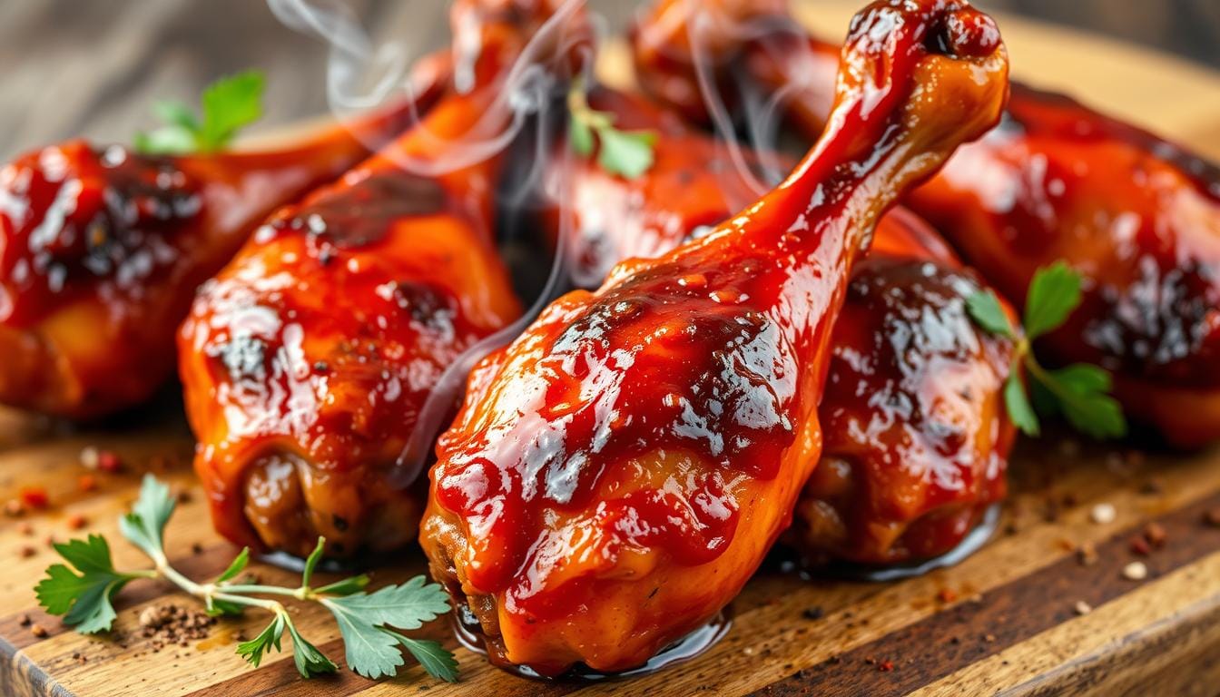 smoked gochujang chicken drumsticks