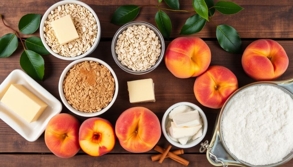 Peach Crumble Ingredients