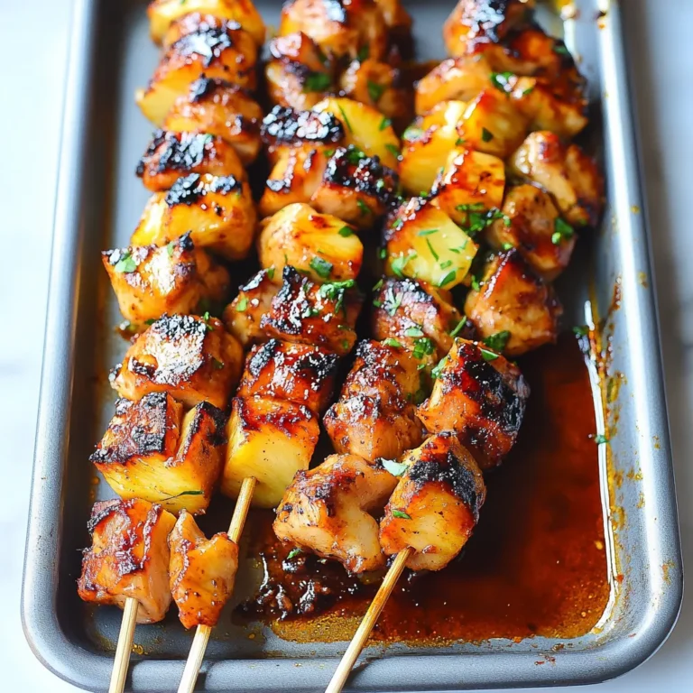 BBQ PINEAPPLE CHICKEN KABOBS