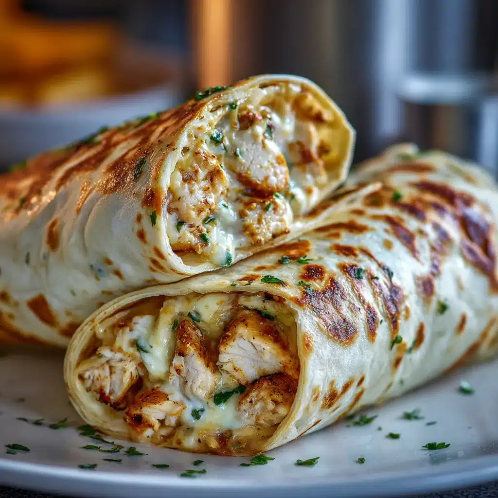 Irresistible Cheesy Garlic Chicken Wraps 8 Cheesy Garlic Chicken Wraps upscaled 687071c8e9913