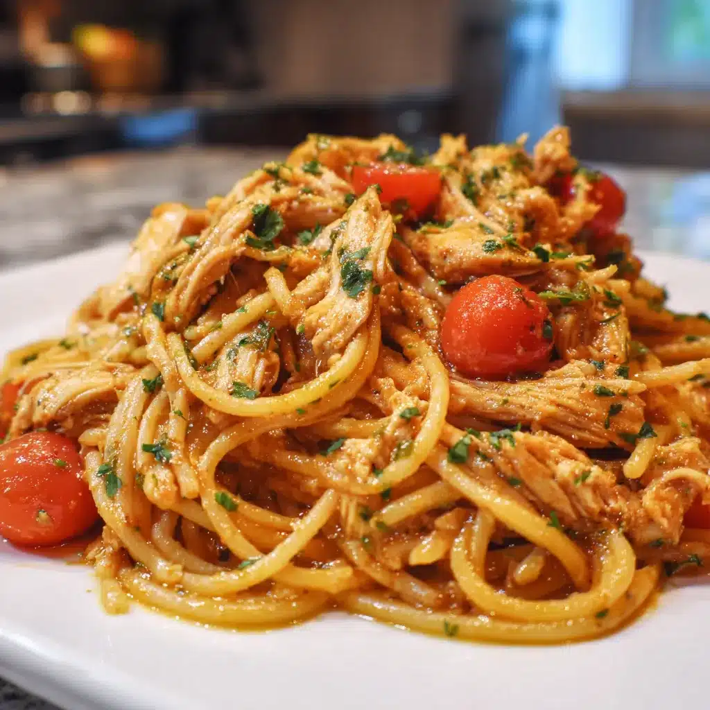Deliciously Tender Creamy CrockPot Chicken Spaghetti Recipe 6 CrockPot Chicken Spaghetti Recipe upscaled 686f3bf288b93