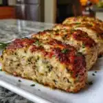 Garlic Parmesan Chicken Meatloaves: Juicy, Cheesy & Family Approved 12 Garlic parmesan chicken meatloaves with golden tops and fresh herbs