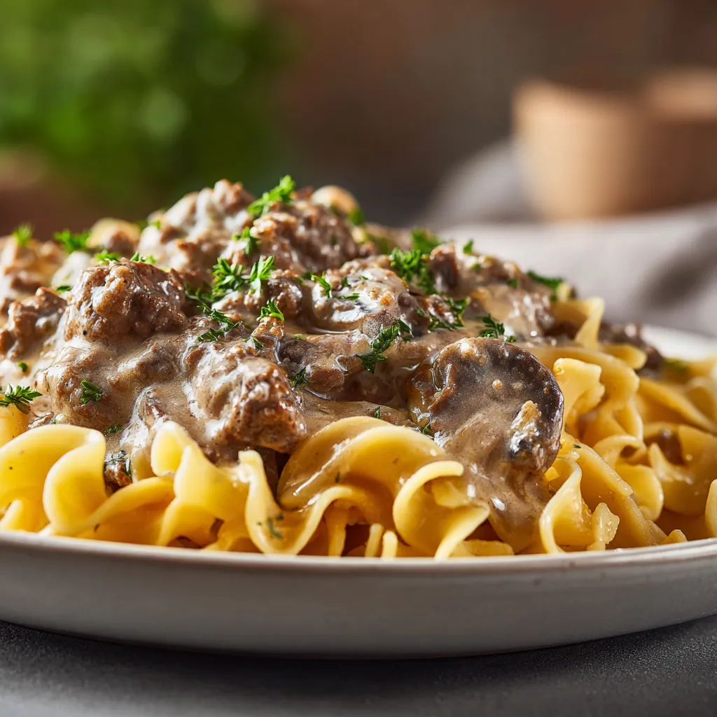 Delicious Ground Beef Stroganoff 8 Ground Beef Stroganoff upscaled 68709b81588ea