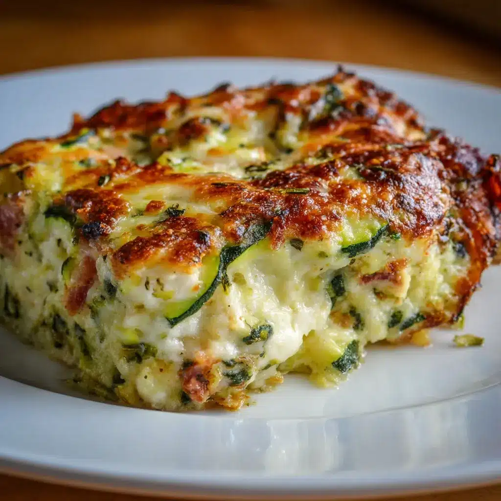 Delicious LowCarb Cheesy Zucchini Bake KetoFriendly Dish
