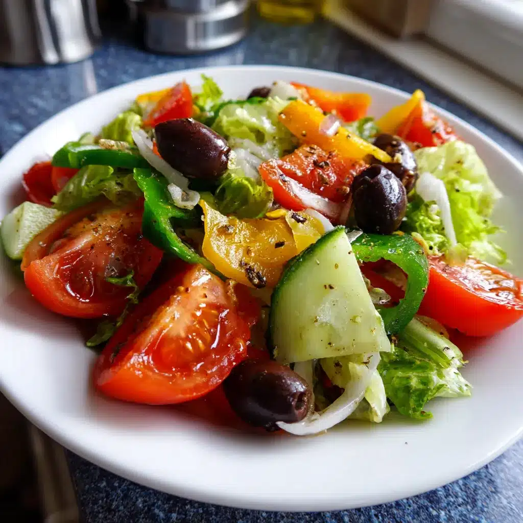 Mediterranean Salad: Bright, Zesty & Packed with Fresh Flavor