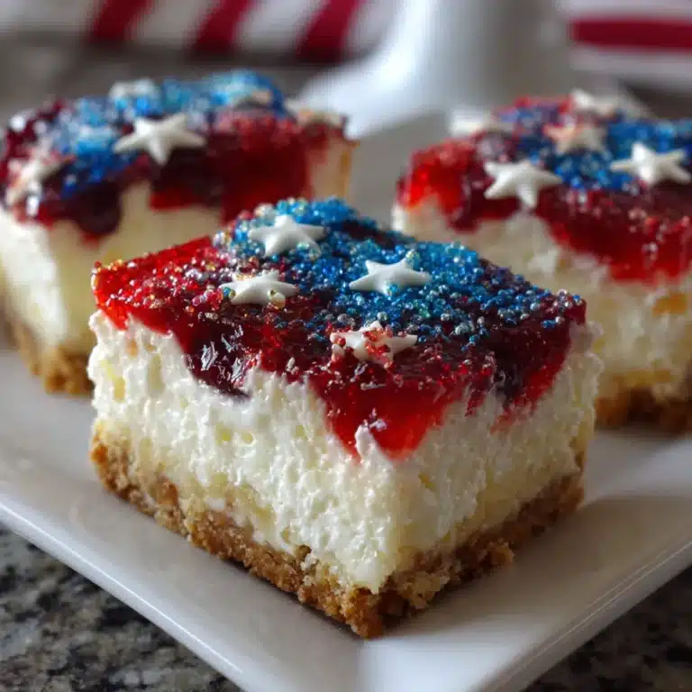 Patriotic Cheesecake Bars