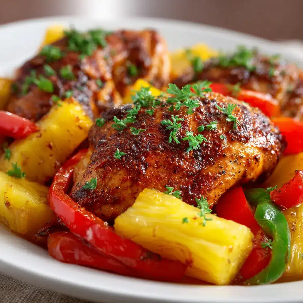 Sheet Pan Hawaiian Chicken That’s Juicy, Colorful, and Bursting with Flavor 7 Sheet Pan Hawaiian Chicken upscaled 686fc8556fb0d