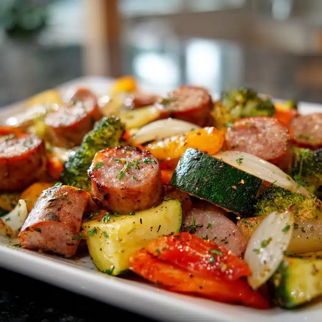 Delicious Sheet Pan Sausage and Veggie OnePan Meal 8 Sheet Pan Sausage and upscaled 6870b72942688