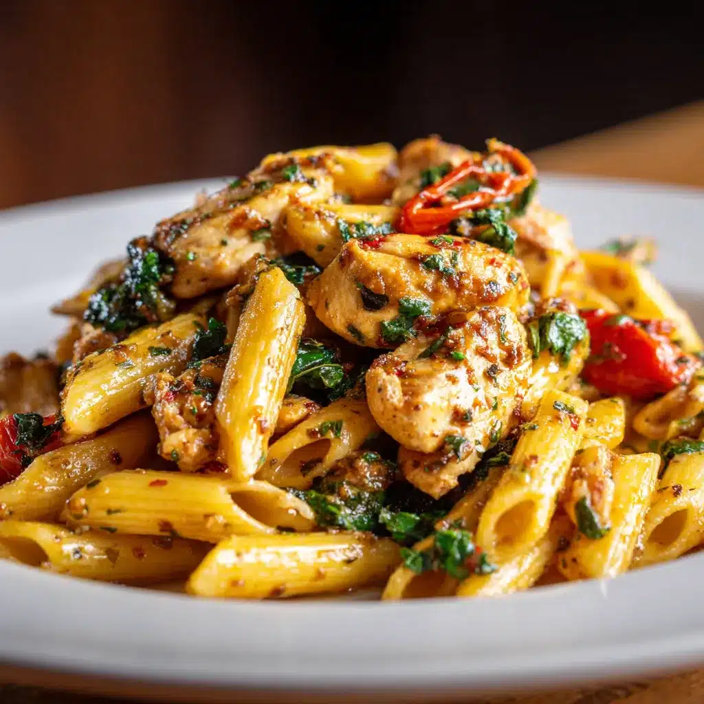 Savory Tuscan Chicken Pasta Creamy Flavorful Dish