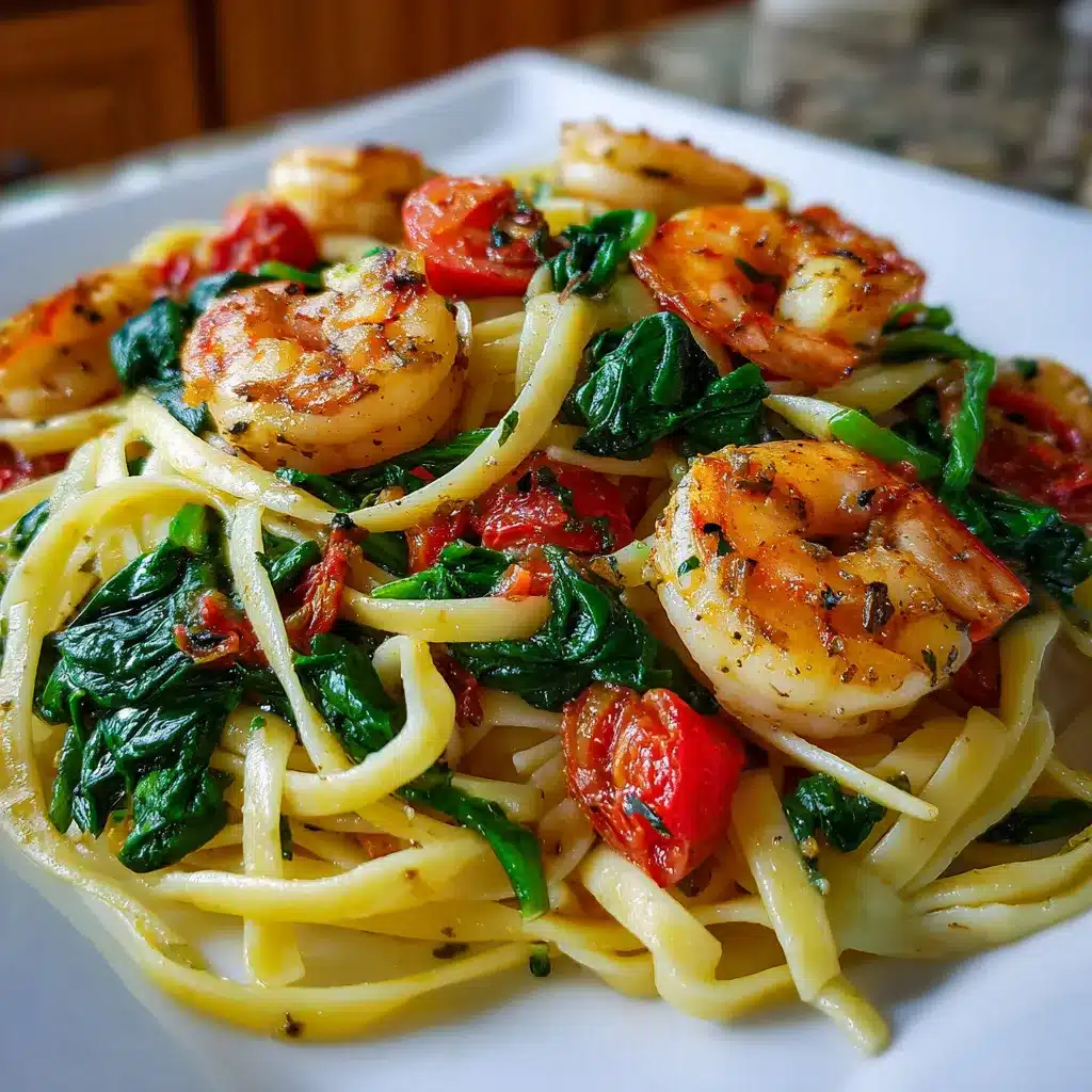 Delicious Tomato Spinach Shrimp Pasta Recipe 7 tomato spinach shrimp pasta upscaled 68705531dcb25