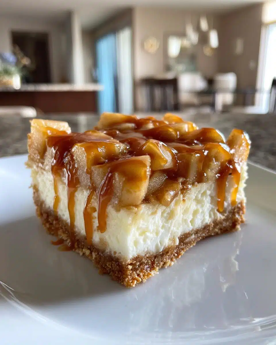 Caramel Apple Cheesecake Bars - detail 1