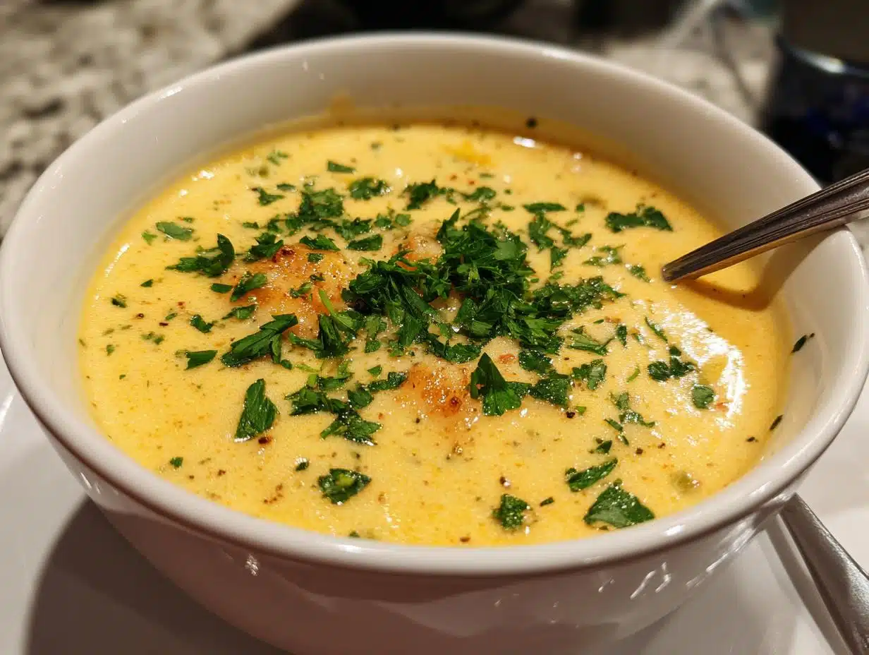 Cheddar Garlic Herb Potato Soup - detail 1