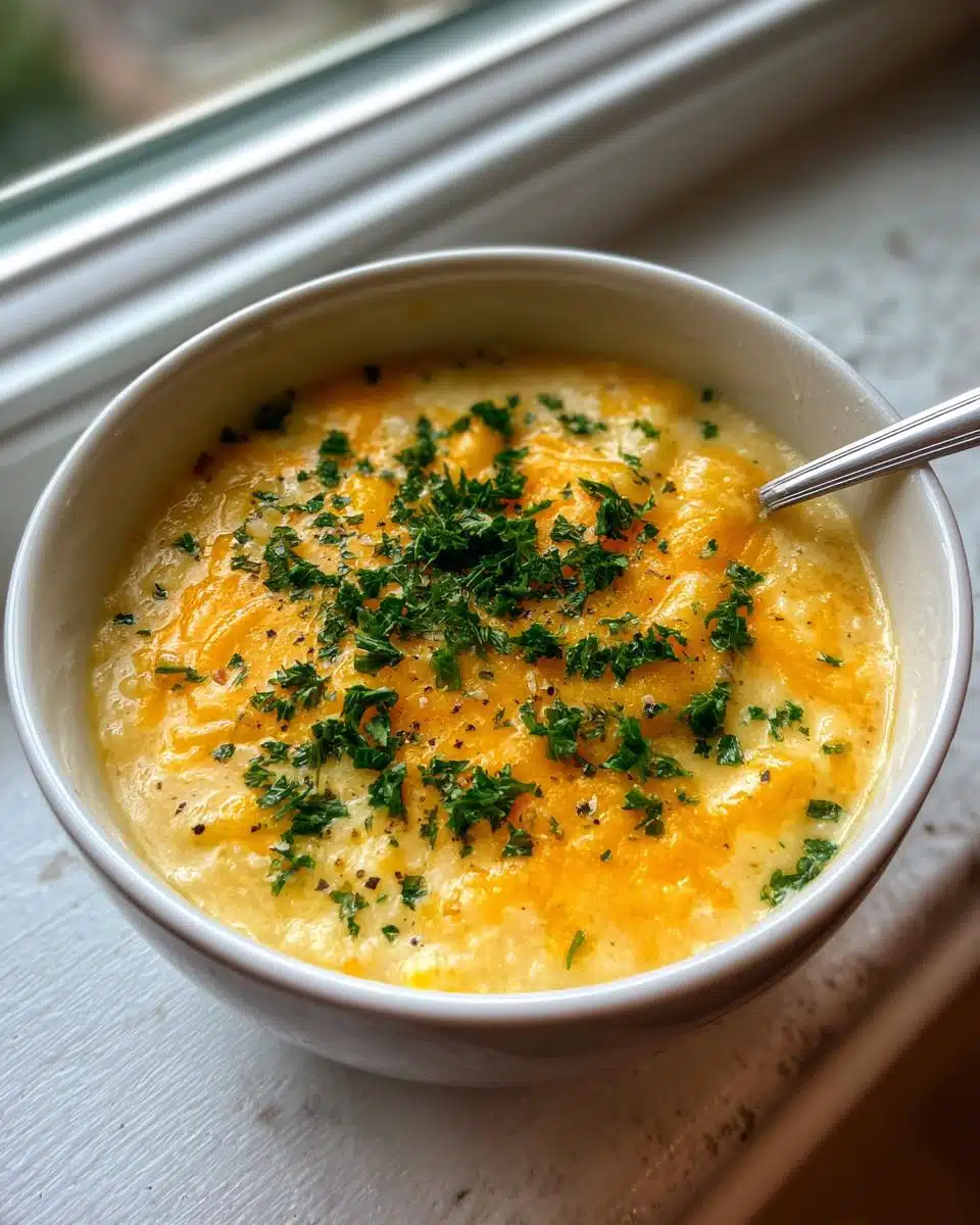 Cheddar Garlic Herb Potato Soup - detail 3