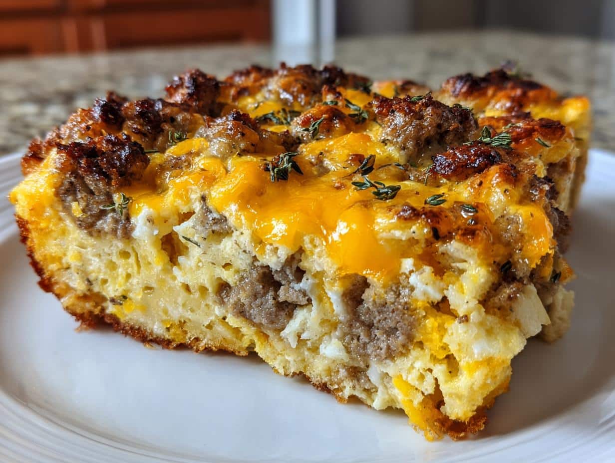 Cheesy Sausage Breakfast Casserole