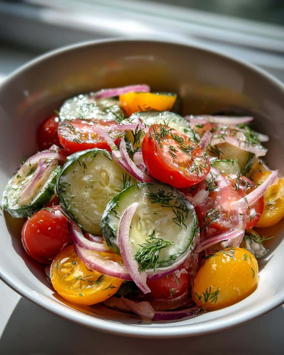 Creamy Cucumber Tomato Salad - detail 1
