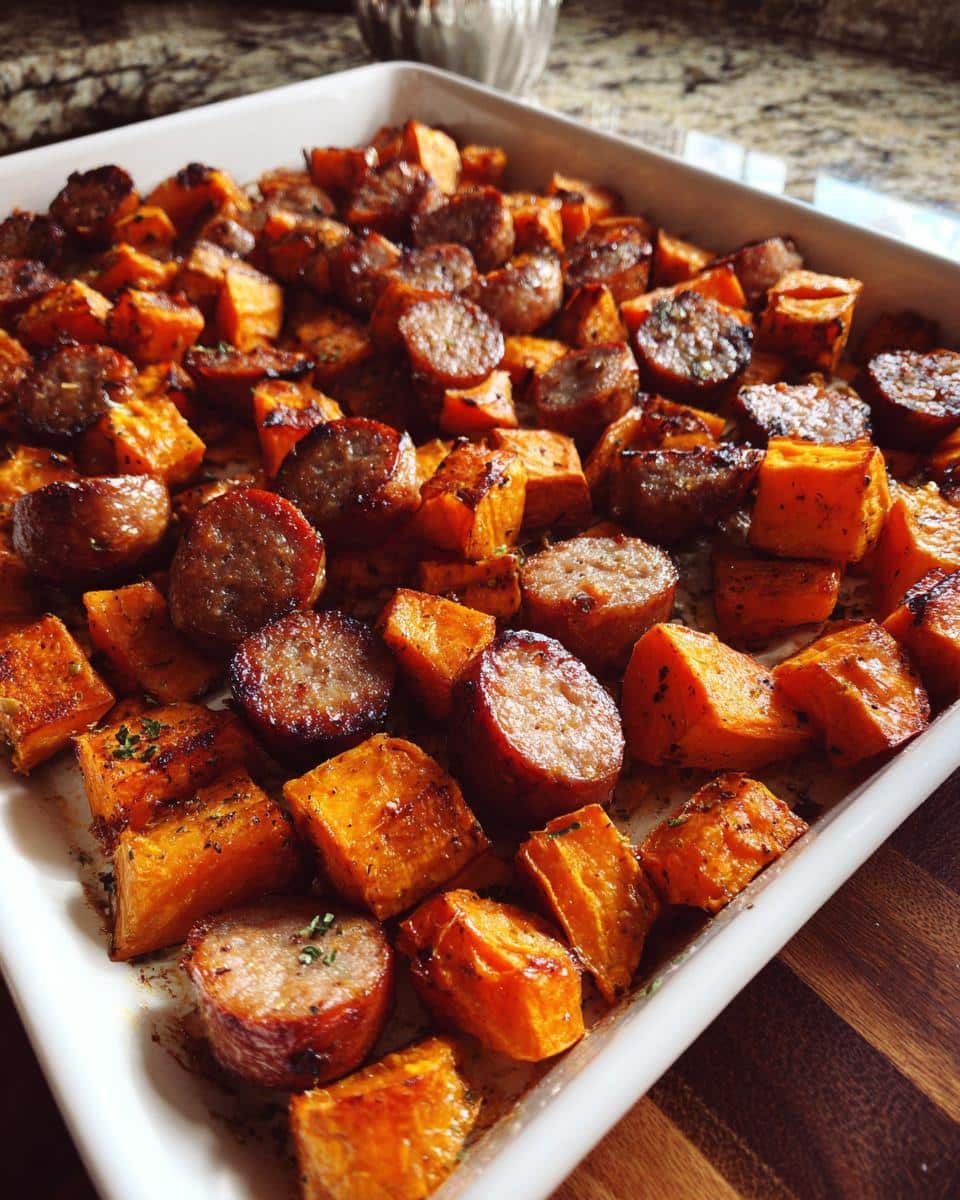 Crispy Sheet Pan Sausage and Sweet Potatoes - detail 2