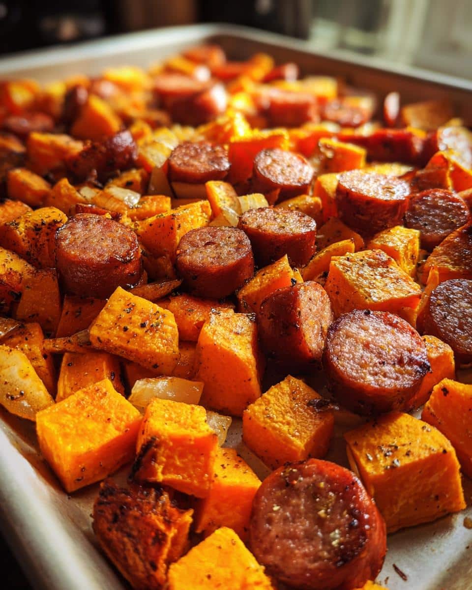 Crispy Sheet Pan Sausage and Sweet Potatoes - detail 3
