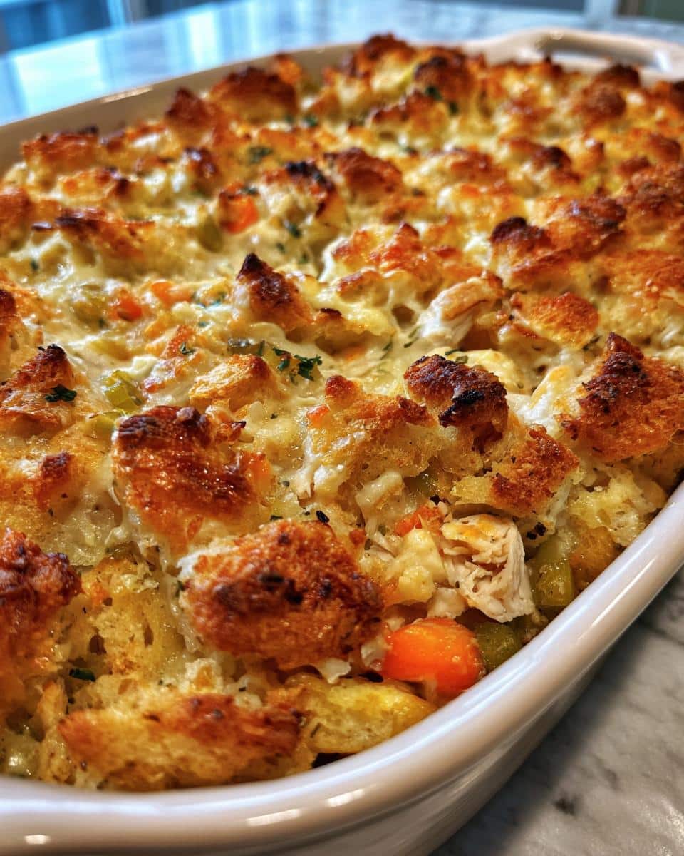 Easy Chicken & Stuffing Casserole – Comfort Food in 35 Min 7 Easy Chicken & Stuffing Casserole - detail 3