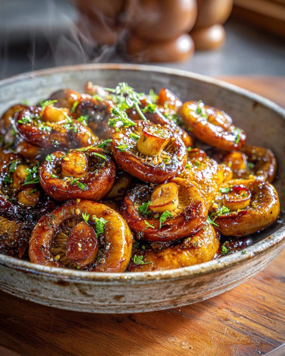Easy Oven-Roasted Mushrooms with Soy Sauce & Honey - detail 1
