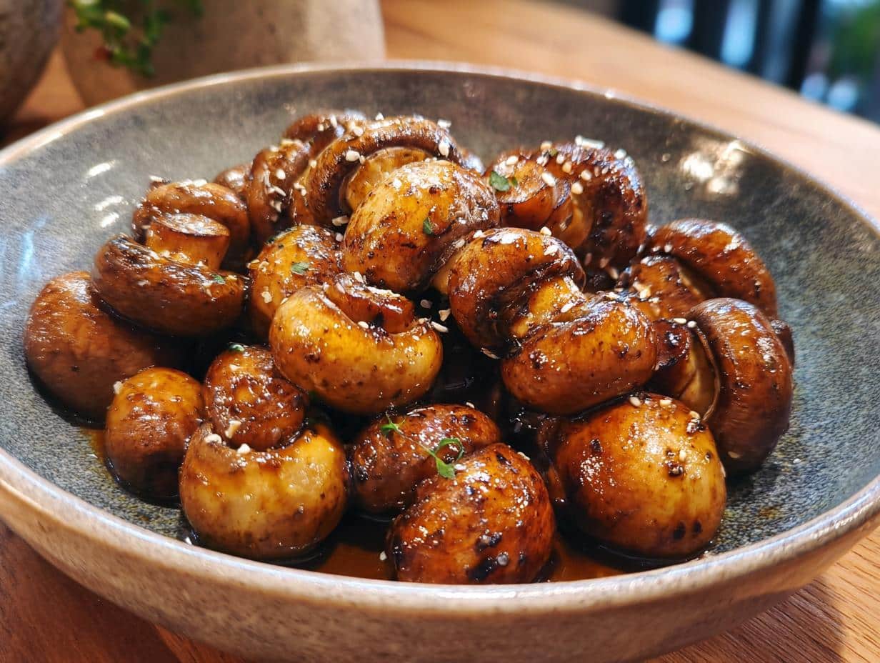 Easy Oven-Roasted Mushrooms with Soy Sauce & Honey - detail 2