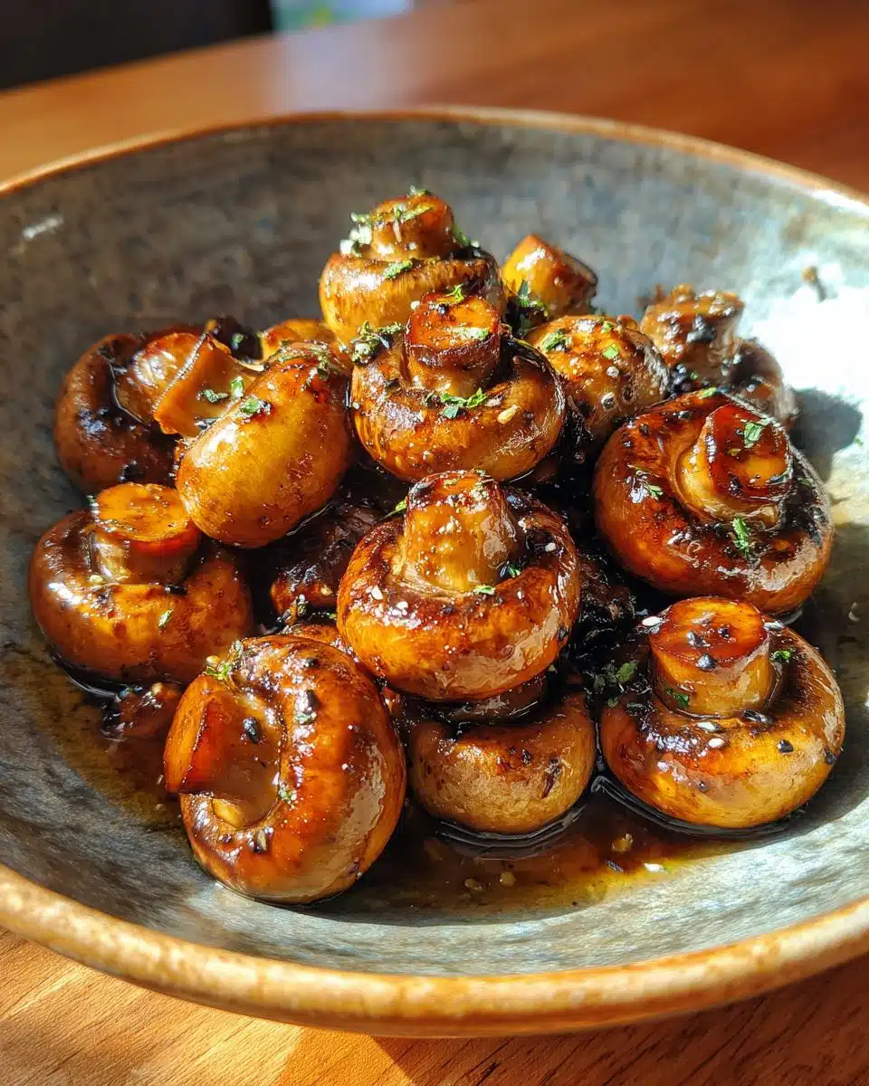 Easy Oven-Roasted Mushrooms with Soy Sauce & Honey