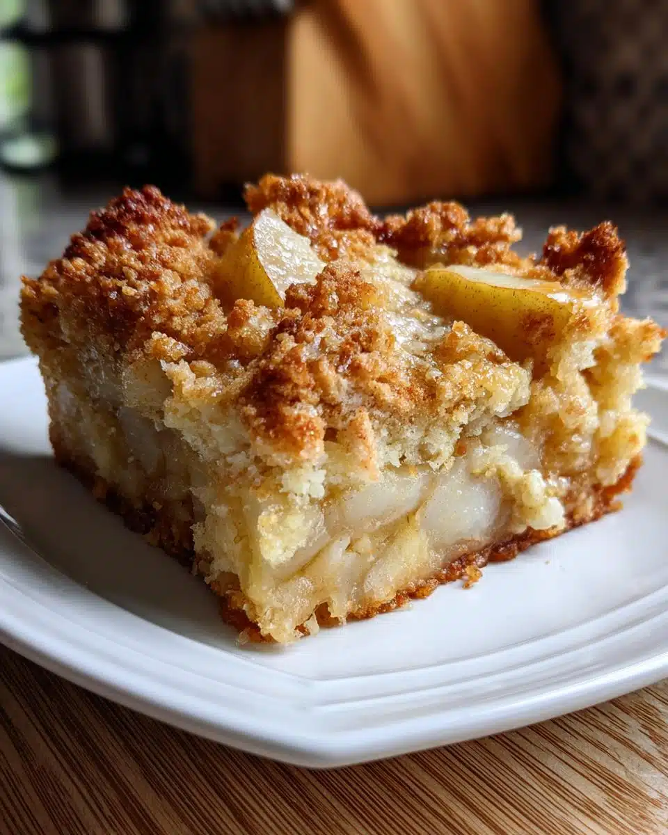 Easy Pear Dump Cake Recipe with Crumbly Topping - detail 2