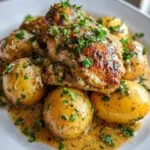 Garlic Parmesan Crockpot Chicken and Potatoes