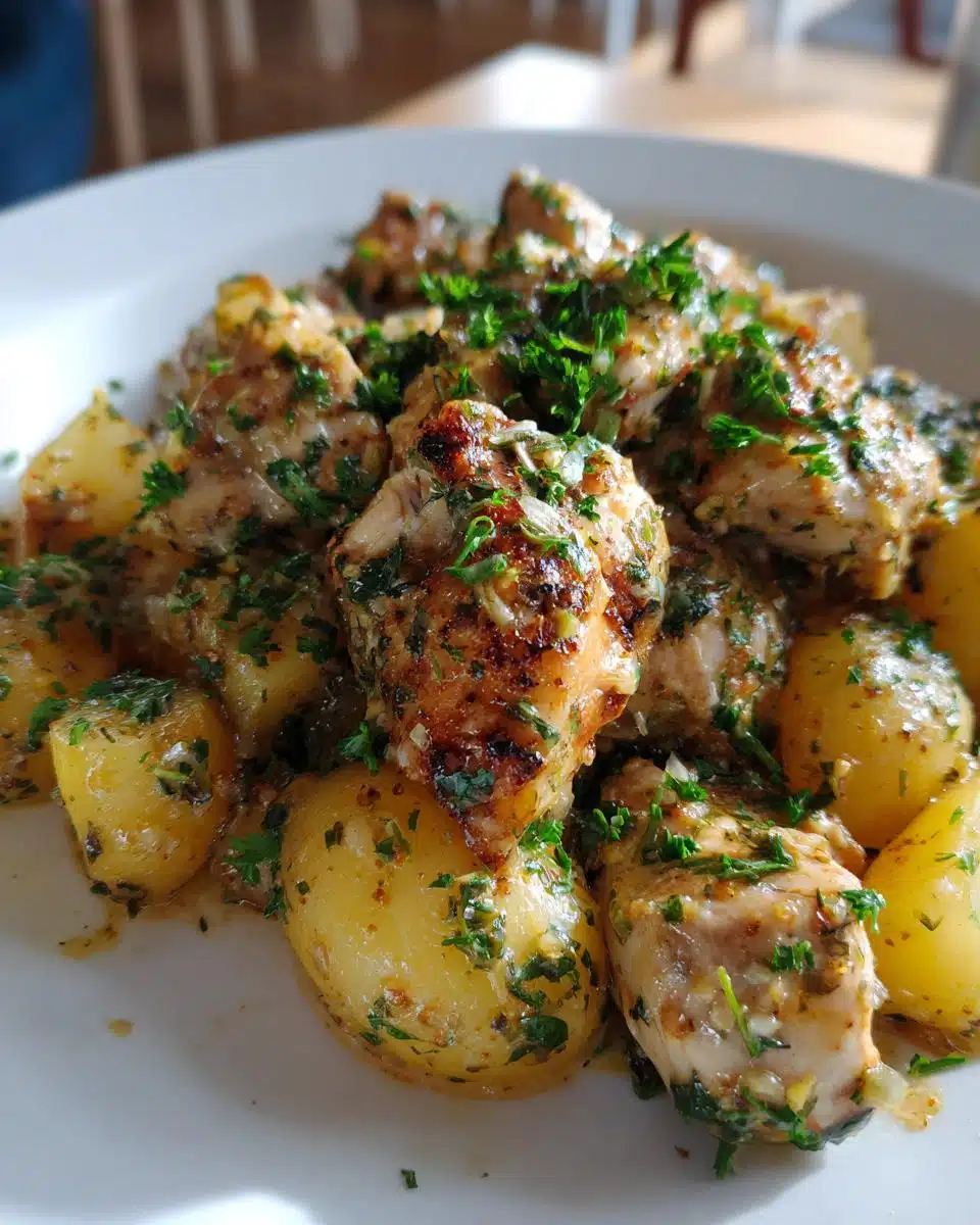 Garlic Parmesan Crockpot Chicken and Potatoes - detail 2