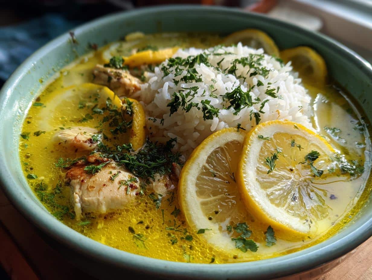 Greek Lemon Chicken Soup - detail 1