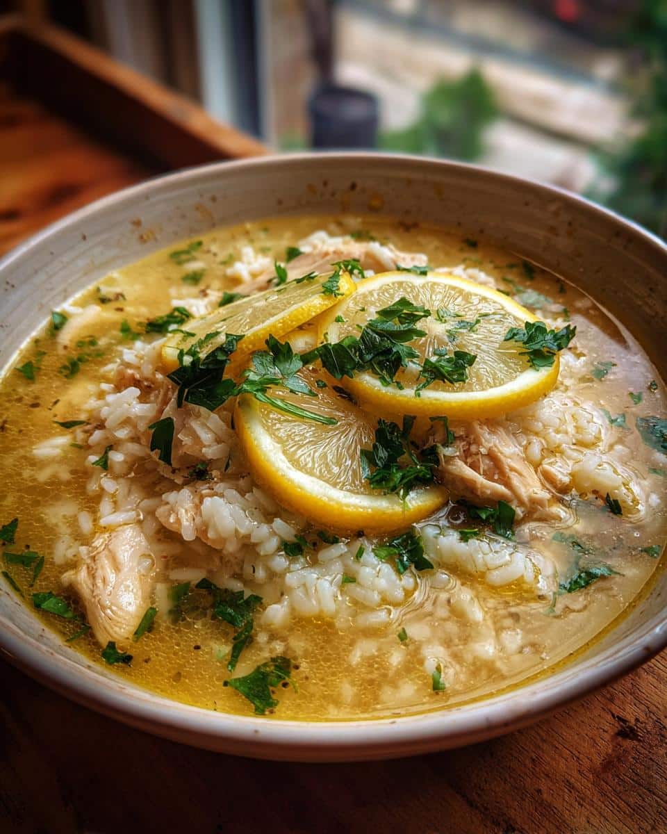 Greek Lemon Chicken Soup - detail 2
