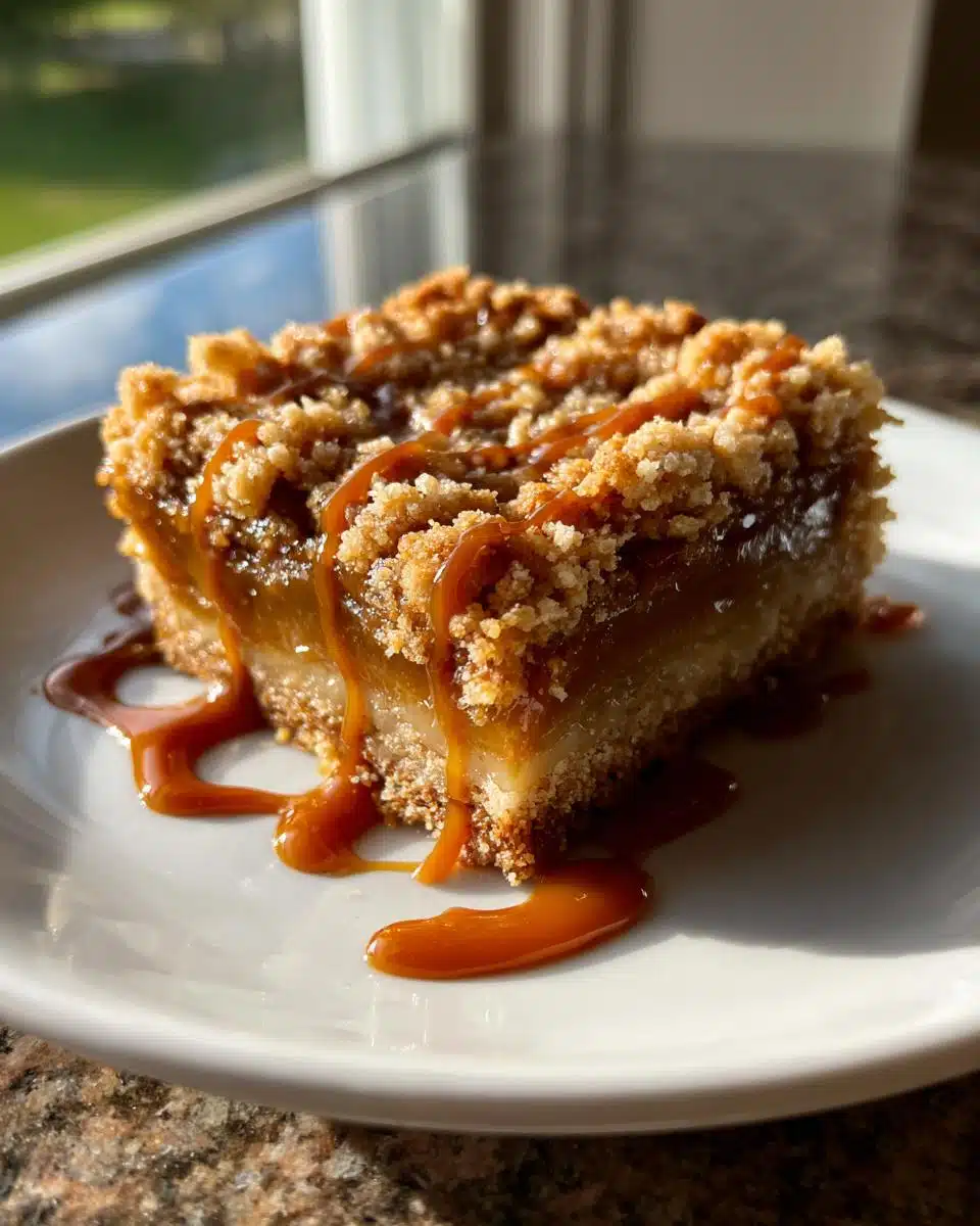 Irresistible Salted Caramel Apple Bars for Fall - detail 1