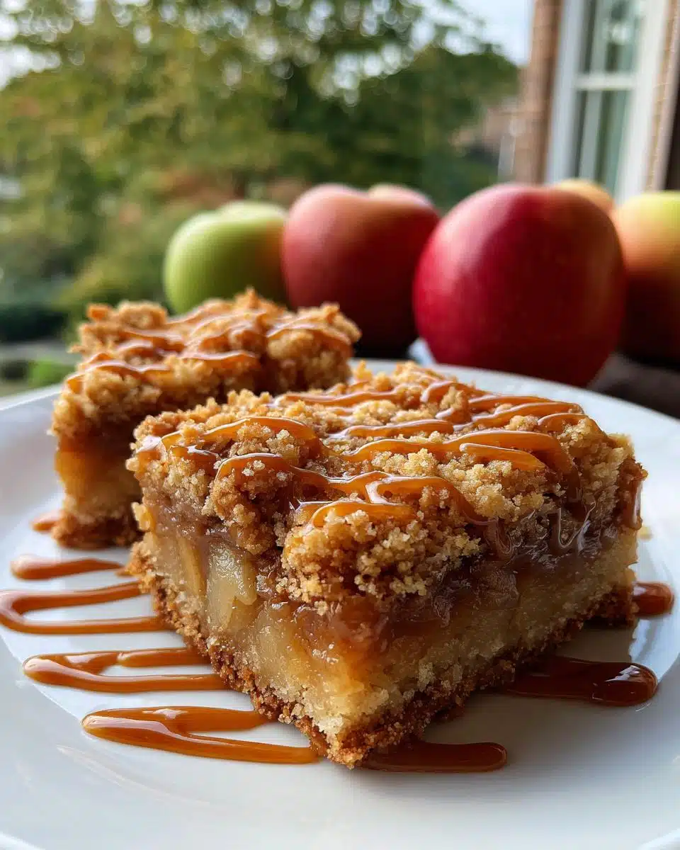 Irresistible Salted Caramel Apple Bars for Fall