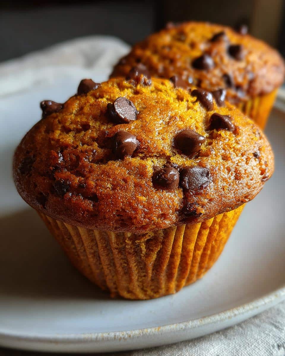 Pumpkin Chocolate Chip Muffins - detail 1