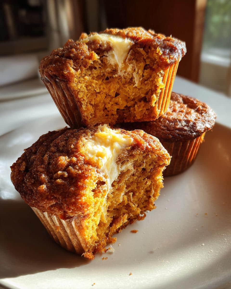 Pumpkin Muffins with Creamy Cheese Swirl - detail 4