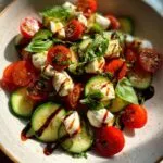 Refreshing Cucumber Caprese Salad