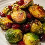 Roasted Brussels Sprouts w/ Cranberries