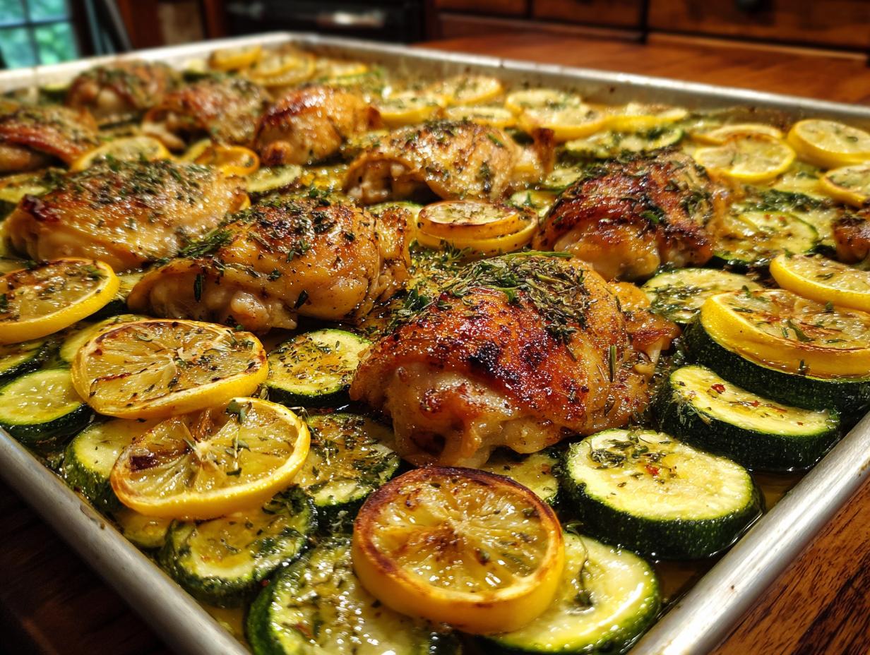 Sheet Pan Mediterranean Chicken & Zucchini - detail 4