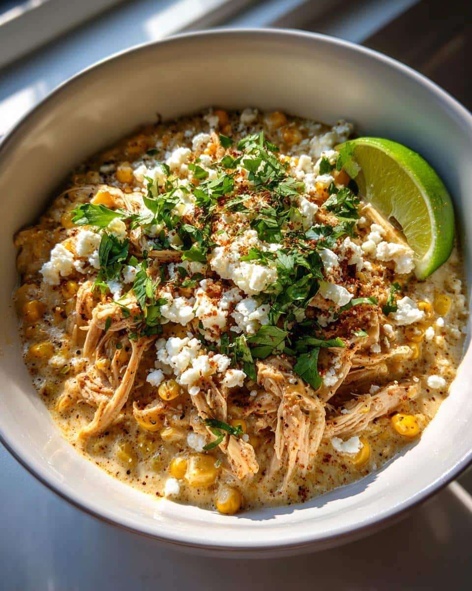 Slow Cooker Street Corn Chicken