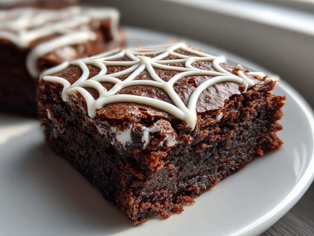 Spiderweb Brownies - detail 1