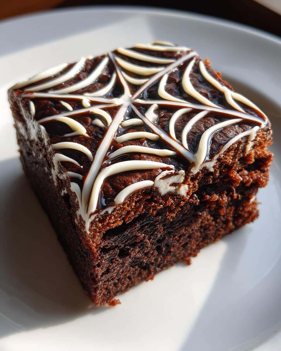 Spiderweb Brownies - detail 2