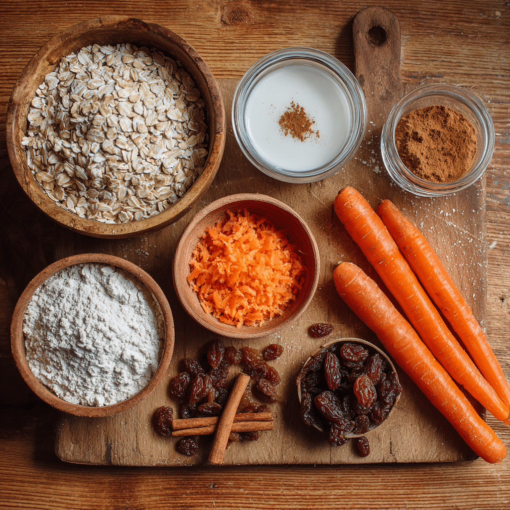 5-Minute Carrot Cake Overnight Oats You’ll Obsess Over 6 cae ingredientsrrot ca