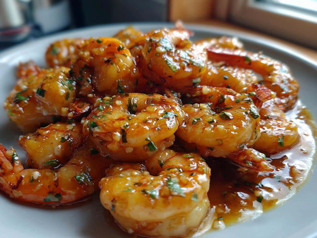 10 Minute Honey Garlic Shrimp