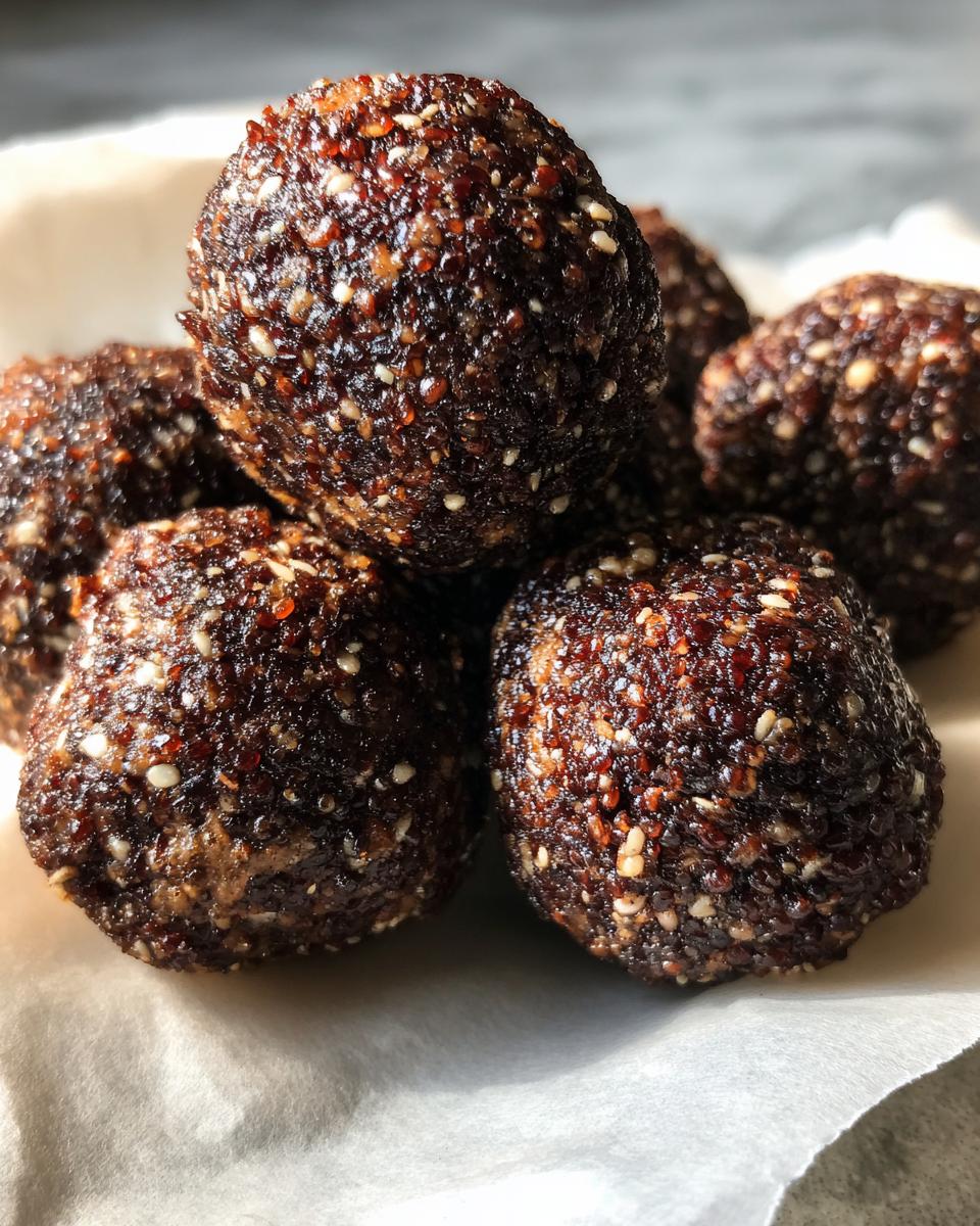4-Ingredient Dark Chocolate Quinoa Bites - detail 1