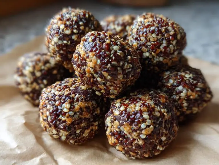 4-Ingredient Dark Chocolate Quinoa Bites