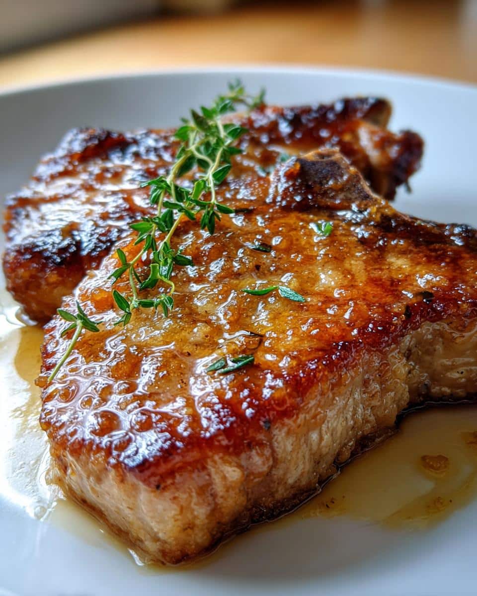 Apple Cider Glazed Pork Chops - detail 1