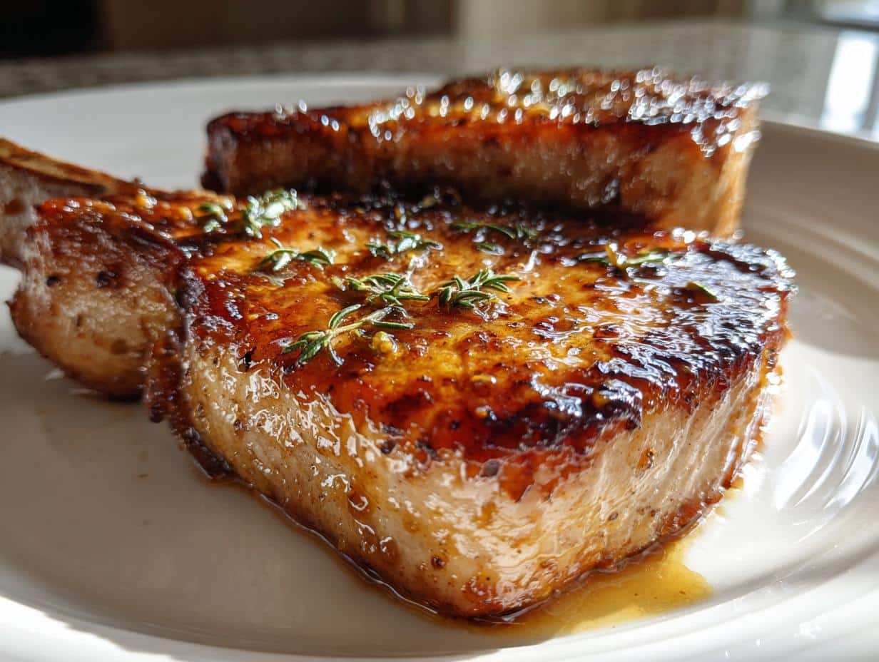 Apple Cider Glazed Pork Chops - detail 3