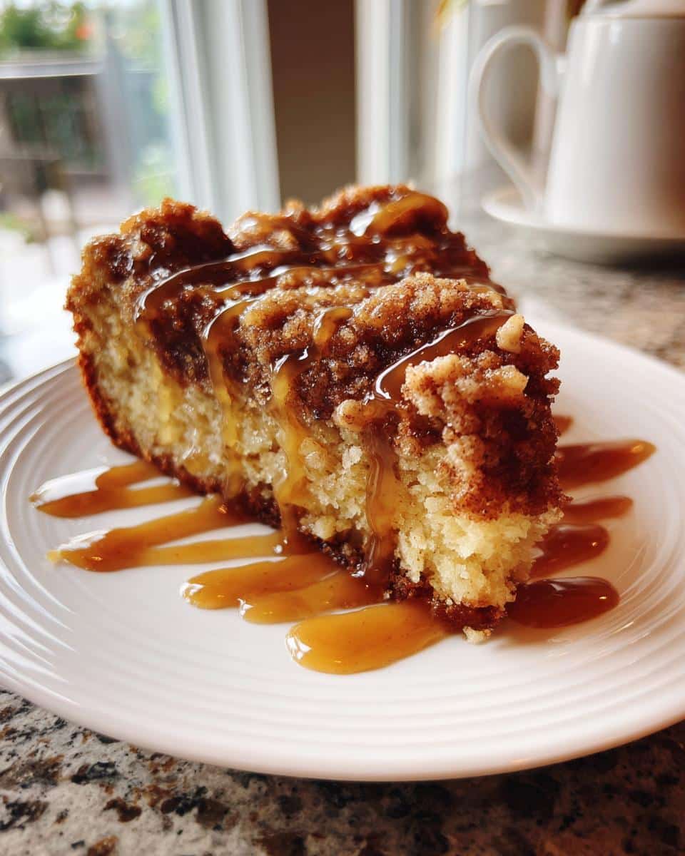 Apple Crumb Cake – Topped with Cinnamon Apple Drizzle - detail 1