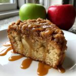 Apple Crumb Cake – Topped with Cinnamon Apple Drizzle
